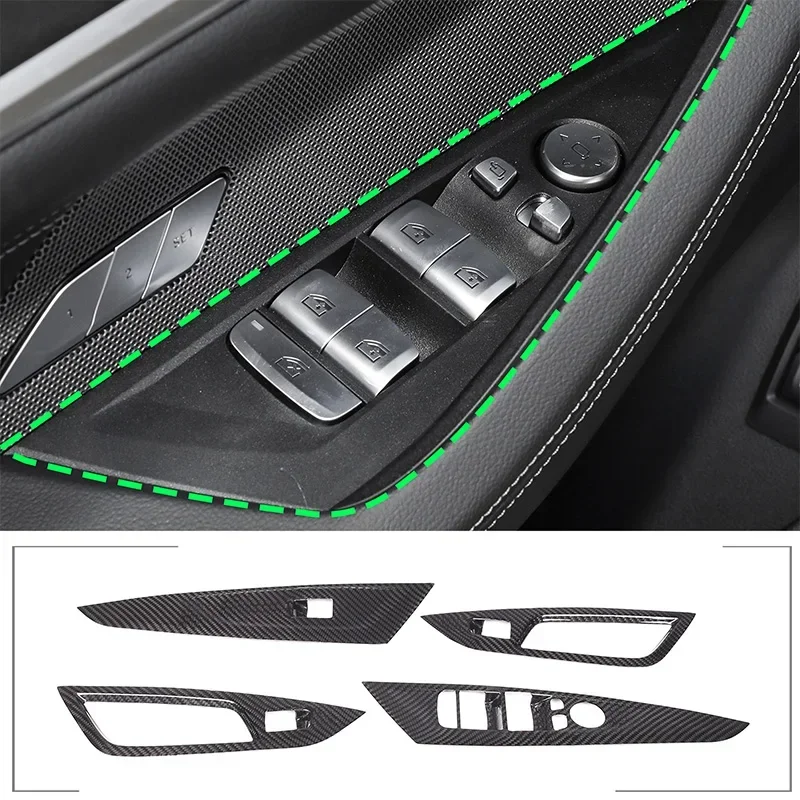 For BMW 4 Series Coupe G22 2020-2024 Real Carbon Fiber Car Window Glass Lift Button Switch Frame Panel Car Interior Accessories
For BMW 4 Series Coupe G22 2020-2024 Real Carbon Fiber Car Window Glass Lift Button Switch Frame Panel Car Interior Accessories