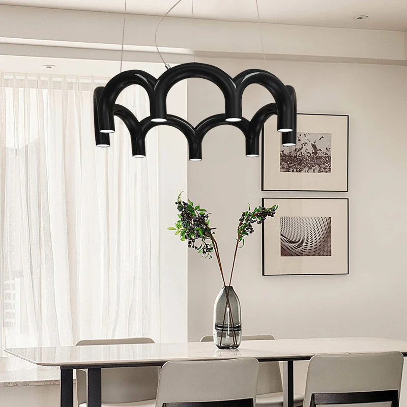 Oblure Arch Pendant lamp LED Black White Orange Blue Metal macaron lamp for Kitchen Bedroom living room Design Chandelier
Oblure Arch Pendant lamp LED Black White Orange Blue Metal macaron lamp for Kitchen Bedroom living room Design Chandelier