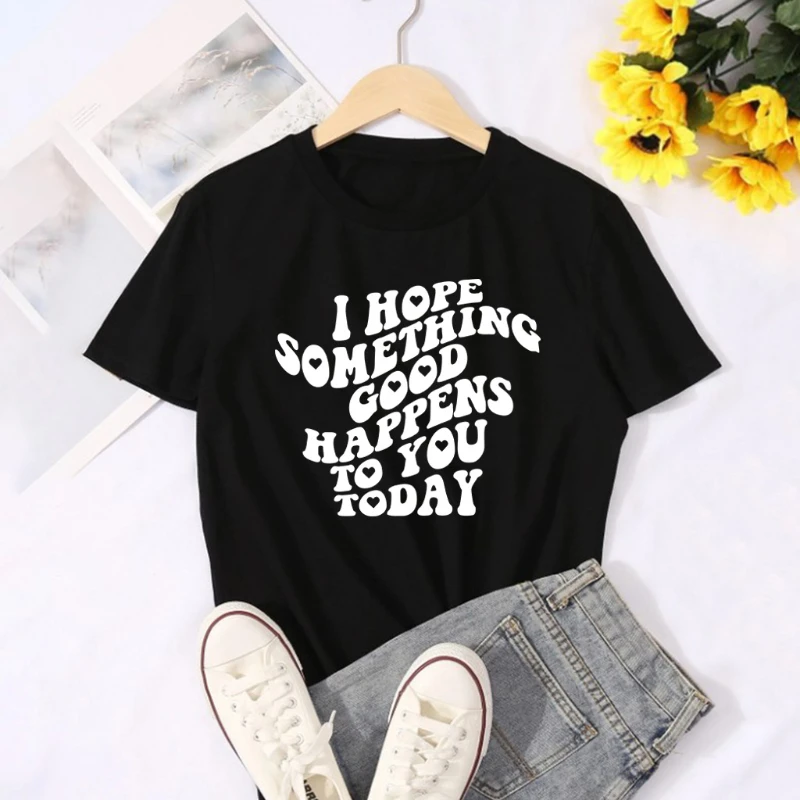 2024 New Women's I HOPE SOMETING Letter Elk Print Short Sleeved T-shirt Urban Leisure Streetwear Loose Generous Beautiful
2024 New Women's I HOPE SOMETING Letter Elk Print Short Sleeved T-shirt Urban Leisure Streetwear Loose Generous Beautiful