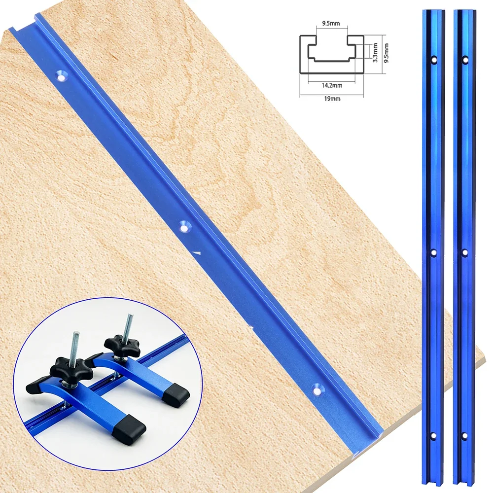 2Pc 300/400MM 19 Model Double-Cut Profile T Track with Predrilled Mounting Holes For Table Saw Router Table Woodworking Tools
2Pc 300/400MM 19 Model Double-Cut Profile T Track with Predrilled Mounting Holes For Table Saw Router Table Woodworking Tools