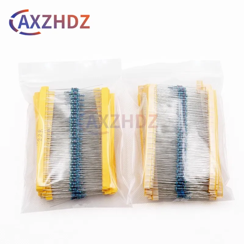 600/820Pcs Metal Film Resistor Kit Assorted Kit 30 Values Metal Film Resistor Resistance 1/4W 1ohm-10Mohm 1% Tolerance
600/820Pcs Metal Film Resistor Kit Assorted Kit 30 Values Metal Film Resistor Resistance 1/4W 1ohm-10Mohm 1% Tolerance