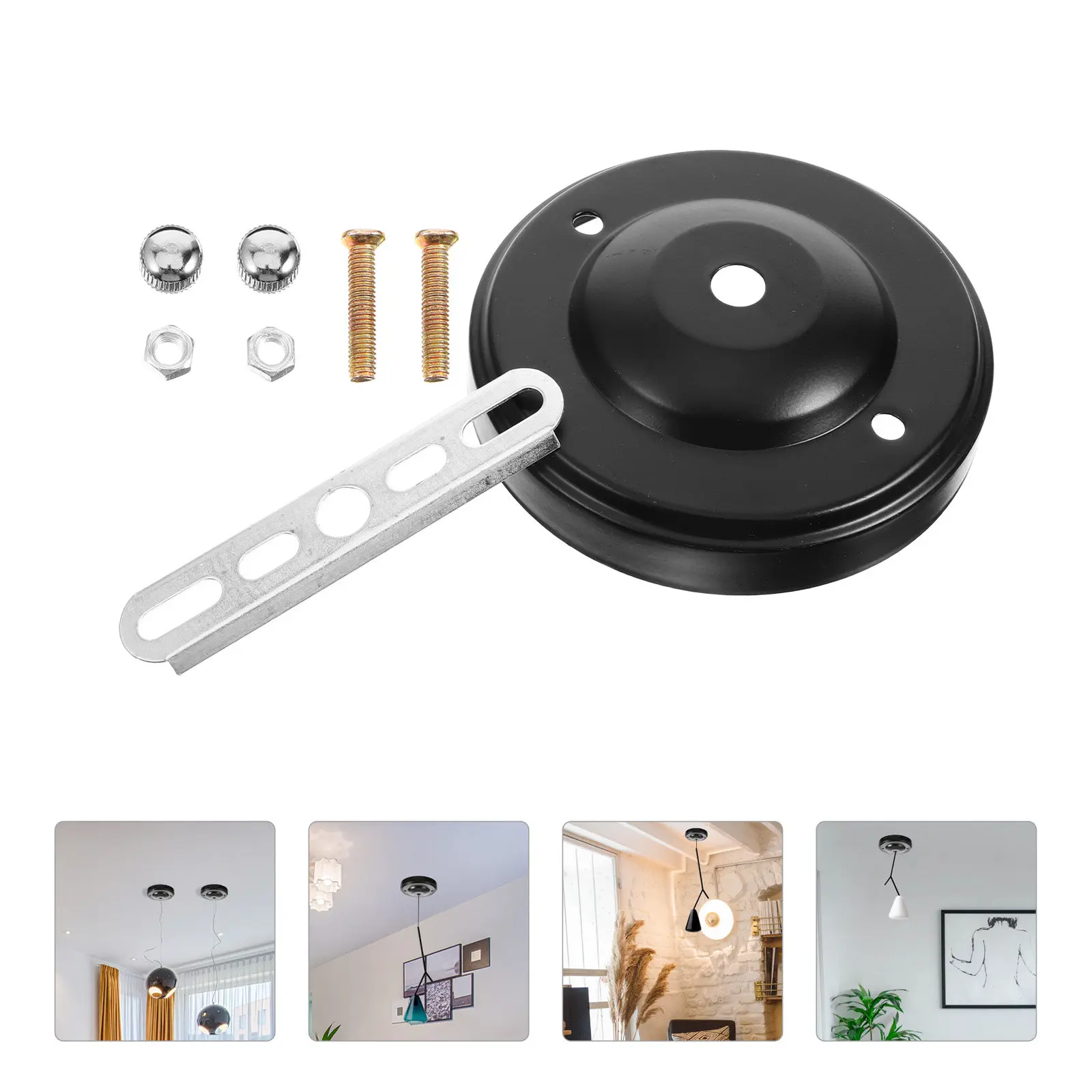 Комплект декоративных накладок для подвесного светильника: прочный железный потолочный кронштейн для люстры, улучшенная отделка
Комплект декоративных накладок для подвесного светильника: прочный железный потолочный кронштейн для люстры, улучшенная отделка