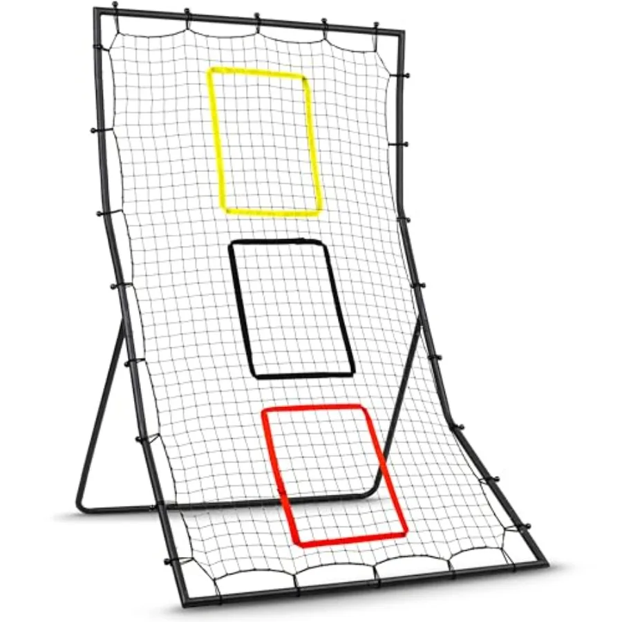 6 x 4 ft Baseball and Softball Pitching and Fielding Rebounder - Pitch Back Net with 3 Target Zones
6 x 4 ft Baseball and Softball Pitching and Fielding Rebounder - Pitch Back Net with 3 Target Zones