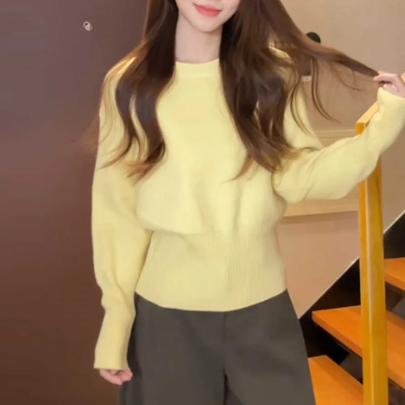 Sueter Feminino Короткий вязаный свитер с круглым вырезом, женские пуловеры, новый тонкий черный вязаный свитер с длинными рукавами, пуловер, женские топы Q2344
Sueter Feminino Короткий вязаный свитер с круглым вырезом, женские пуловеры, новый тонкий черный вязаный свитер с длинными рукавами, пуловер, женские топы Q2344