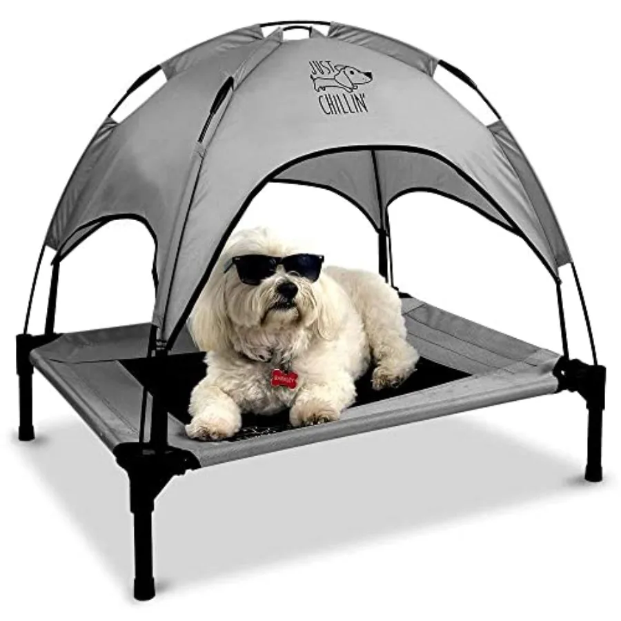 Just Chillin' Elevated Dog Bed. Cool Cot with Removable Capy Shade. Indoor or Outdoor Pet Use. Lightweight and Portable. Chill
Just Chillin' Elevated Dog Bed. Cool Cot with Removable Capy Shade. Indoor or Outdoor Pet Use. Lightweight and Portable. Chill