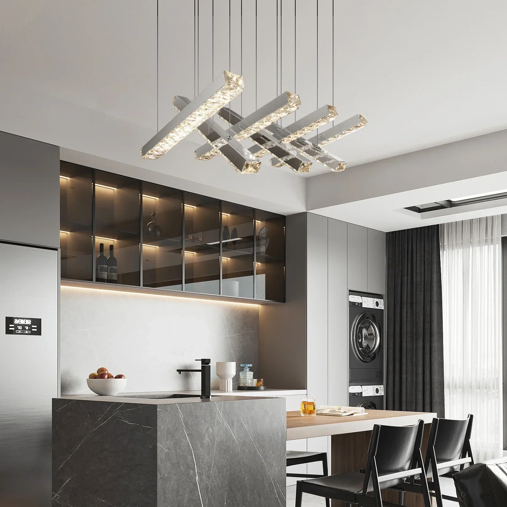 2025Modern Style Crystal LED Chandelier Ceiling Pendant Lamp for Dining Room Kitchen Living Room Bedroom Chrome Hanging Light
2025Modern Style Crystal LED Chandelier Ceiling Pendant Lamp for Dining Room Kitchen Living Room Bedroom Chrome Hanging Light