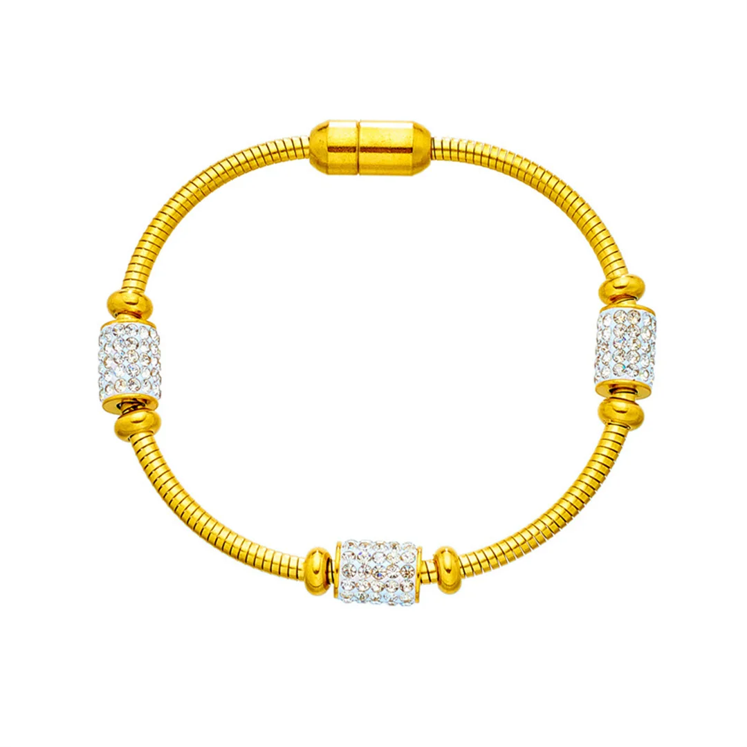 Punk Iced Out Zirconia Charm Bracelet Female 19cm Gold Color Stainless Steel Snake Bone Chain Link Bracelet for Woman Jewelry
Punk Iced Out Zirconia Charm Bracelet Female 19cm Gold Color Stainless Steel Snake Bone Chain Link Bracelet for Woman Jewelry