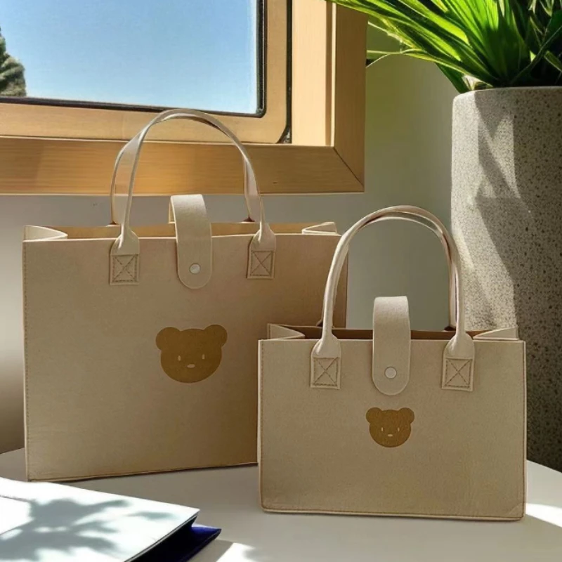 Cute Bear Felt Tote Bag - Stylish Handbag for Women, Birthday Gift, Dog Lover Present - Fashion & Exquisite
Cute Bear Felt Tote Bag - Stylish Handbag for Women, Birthday Gift, Dog Lover Present - Fashion & Exquisite