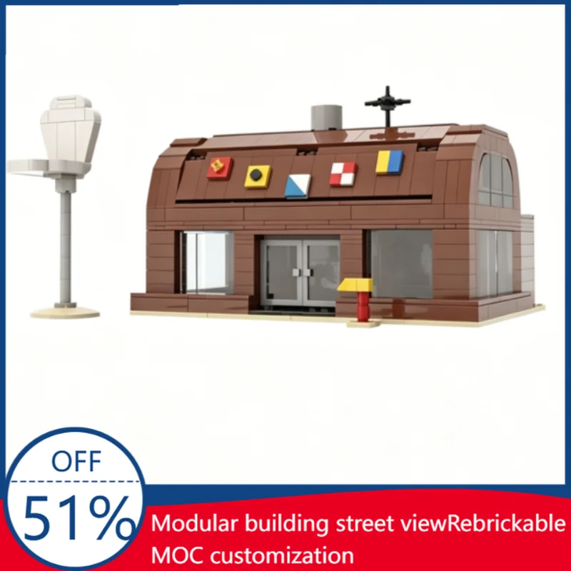 NEW 1167 PCS The Krusty Krab Restaurant Modular Street View MOC Model Building Blocks DIY Assembly Educational Toy Birthday Gift
NEW 1167 PCS The Krusty Krab Restaurant Modular Street View MOC Model Building Blocks DIY Assembly Educational Toy Birthday Gift