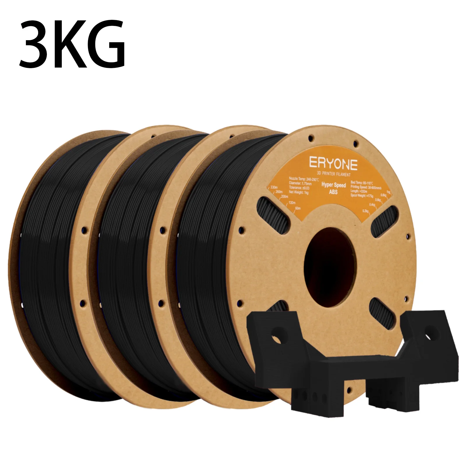 ERYONE 3KG ABS Series 3D Printer Filament 1.75mm, Standard & High Speed & Plus All-in-One, High Strength Low Warp, 1kg/Spool
ERYONE 3KG ABS Series 3D Printer Filament 1.75mm, Standard & High Speed & Plus All-in-One, High Strength Low Warp, 1kg/Spool