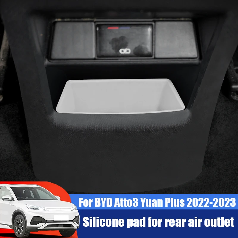 Для BYD Atto3 Yuan Plus 2022 2023 2024, силиконовая накладка для заднего воздуховыпускного отверстия, задний ящик для хранения, внутренняя часть модификации
Для BYD Atto3 Yuan Plus 2022 2023 2024, силиконовая накладка для заднего воздуховыпускного отверстия, задний ящик для хранения, внутренняя часть модификации