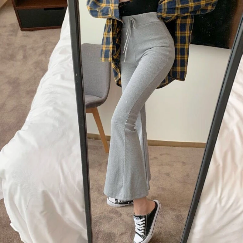 Spring and Autumn Slightly Pull Sweatpants Women's Long Pants High Waist Wide Legs Skinny Solid Color Summer Thin
Spring and Autumn Slightly Pull Sweatpants Women's Long Pants High Waist Wide Legs Skinny Solid Color Summer Thin