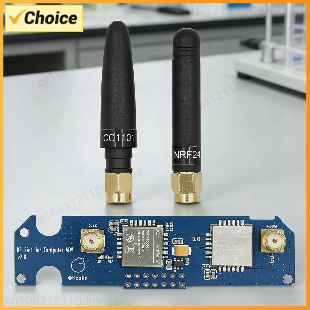 2-in-1 RF Development Board for M5Stack Cardputer ADV Compatible with NRF24 & CC1101 Stable 2.4GHz & 433MHz Auto Switching Tool
2-in-1 RF Development Board for M5Stack Cardputer ADV Compatible with NRF24 & CC1101 Stable 2.4GHz & 433MHz Auto Switching Tool