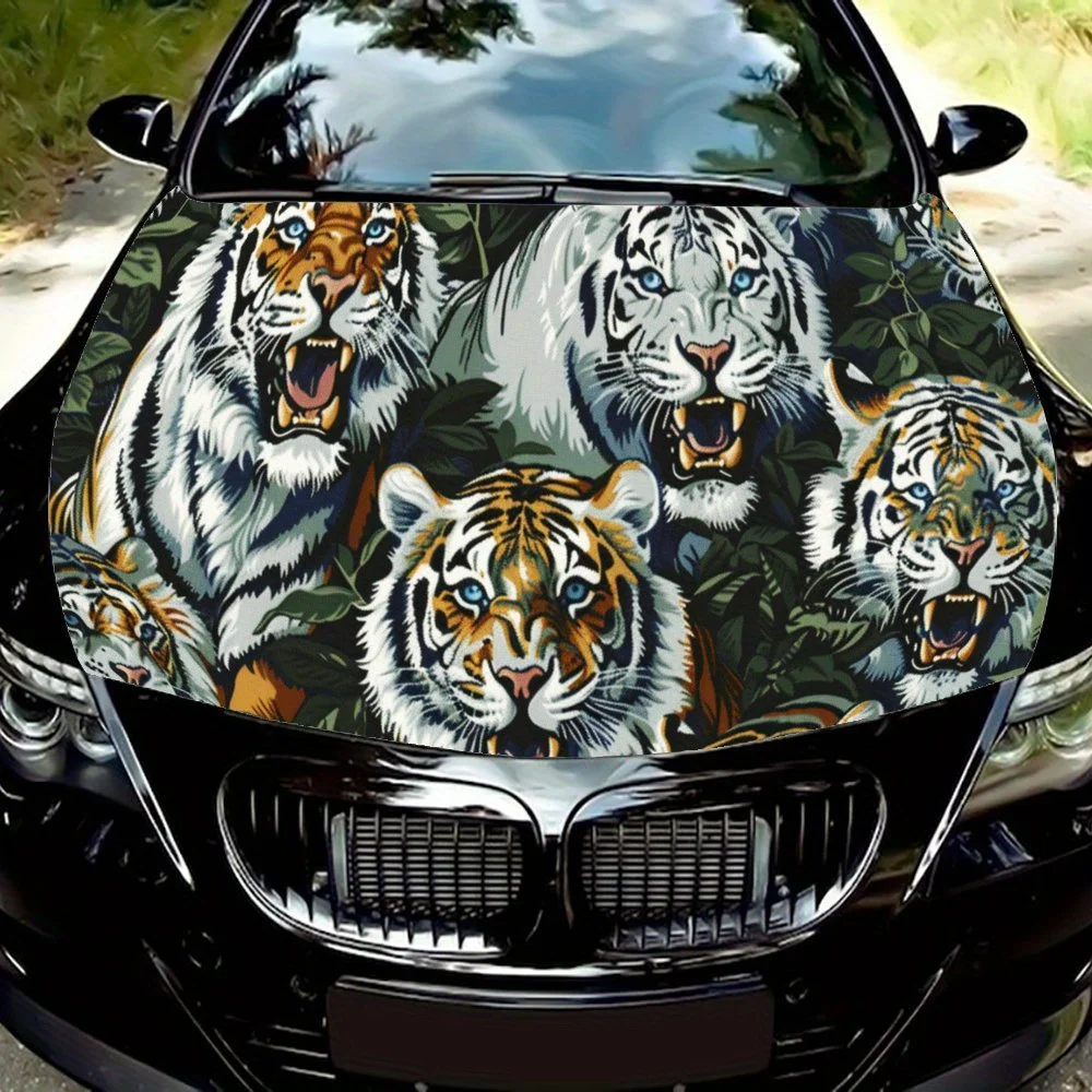 Roaring Tigers Car Hood Sticker PVC Self Waterproof Stick, Striking Auto Exterior Accessories Decor Protect Gift for Car Lover
Roaring Tigers Car Hood Sticker PVC Self Waterproof Stick, Striking Auto Exterior Accessories Decor Protect Gift for Car Lover