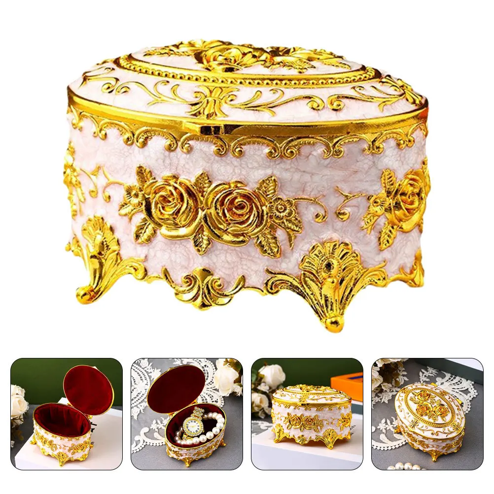 Enamel Jewelry Box Vintage Oval Shaped Storage Case For Rings Earrings Necklaces Organizer Trinket Box Metal Vanity Accessory
Enamel Jewelry Box Vintage Oval Shaped Storage Case For Rings Earrings Necklaces Organizer Trinket Box Metal Vanity Accessory