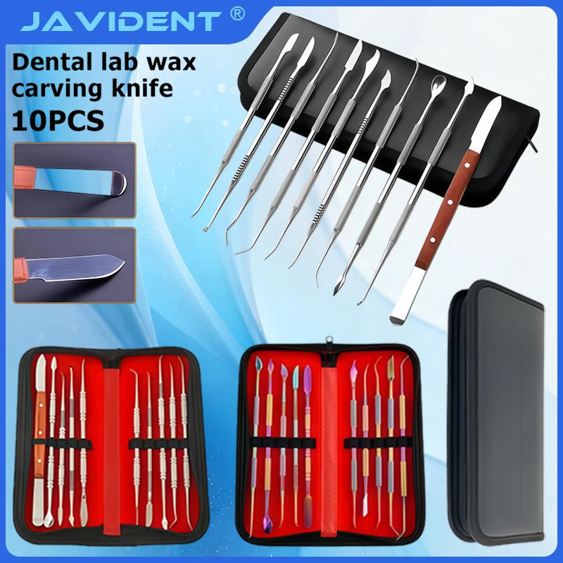 10-Piece Dental Wax Knife Set, Advanced Cleaning for Sculpting Tools, Wax Model Sculpting Knives and Spoons, Dental Materials
10-Piece Dental Wax Knife Set, Advanced Cleaning for Sculpting Tools, Wax Model Sculpting Knives and Spoons, Dental Materials