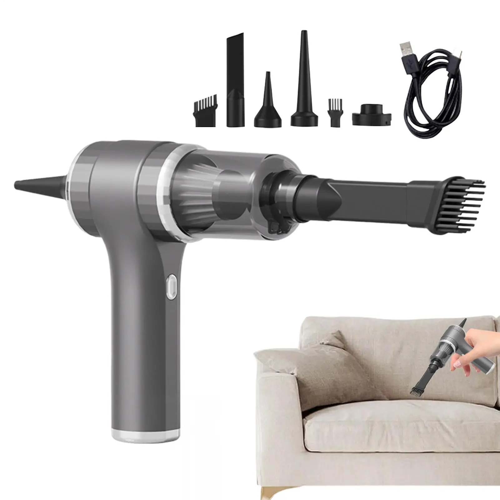 Car Vacuum Cleaner High Power High Power Suction & Blower Lightweight Powerful Wireless 9000Pa Duster For Furniture Workshops
Car Vacuum Cleaner High Power High Power Suction & Blower Lightweight Powerful Wireless 9000Pa Duster For Furniture Workshops