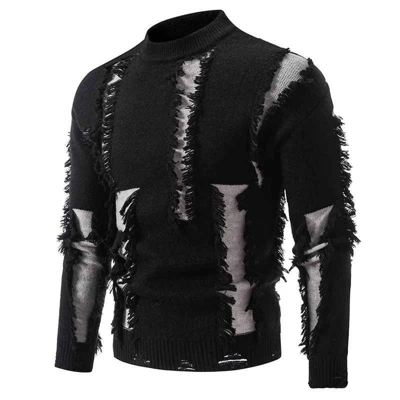 2024 Men's New Autumn and Winter Casual Warm Sweater Knit Holes Personality Trends Tops Man Clothes
2024 Men's New Autumn and Winter Casual Warm Sweater Knit Holes Personality Trends Tops Man Clothes