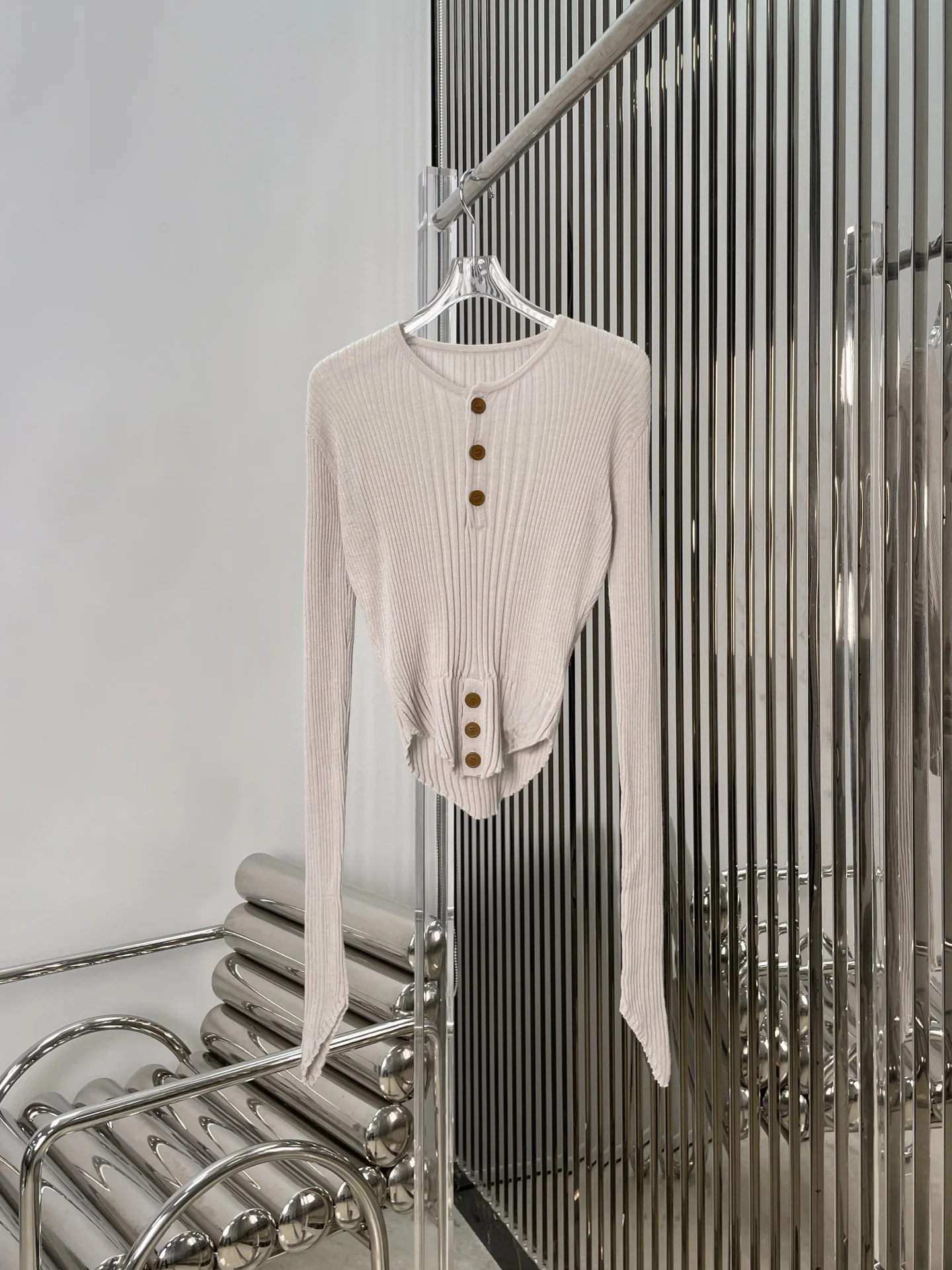 Slim Fit Long Sve Knitted Top Button Waist Cinched Embroidery New Sle Women's Faion Spring Season round Ne
Slim Fit Long Sve Knitted Top Button Waist Cinched Embroidery New Sle Women's Faion Spring Season round Ne