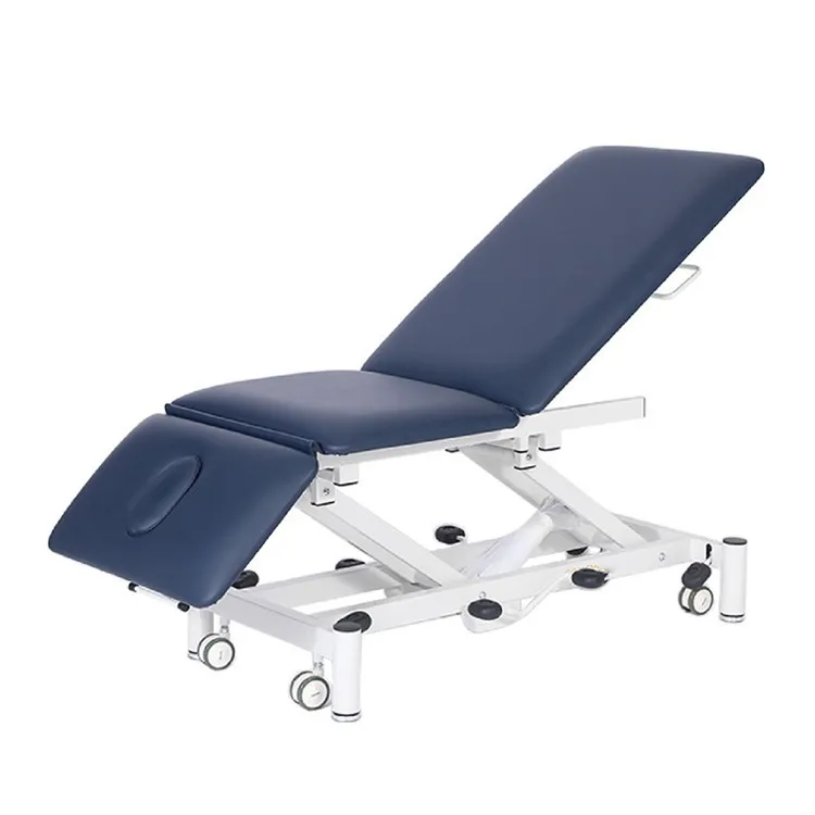 JQ-EL03 Three Sectios Electric or Hydraulic Adjustable Treatment Table With Manual Handle Physiotherapy Massage Couch
JQ-EL03 Three Sectios Electric or Hydraulic Adjustable Treatment Table With Manual Handle Physiotherapy Massage Couch