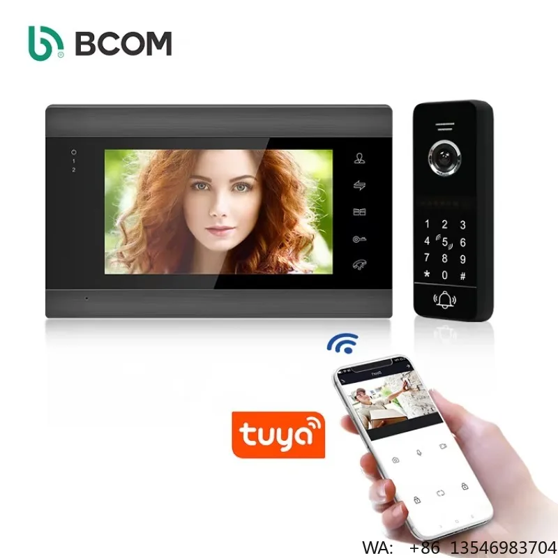 Tuya 1080P 7inch Intercom WIFI Video Intercom System Waterproof Password Unlock Camera Wifi Video Door Bell Doorbell System
Tuya 1080P 7inch Intercom WIFI Video Intercom System Waterproof Password Unlock Camera Wifi Video Door Bell Doorbell System