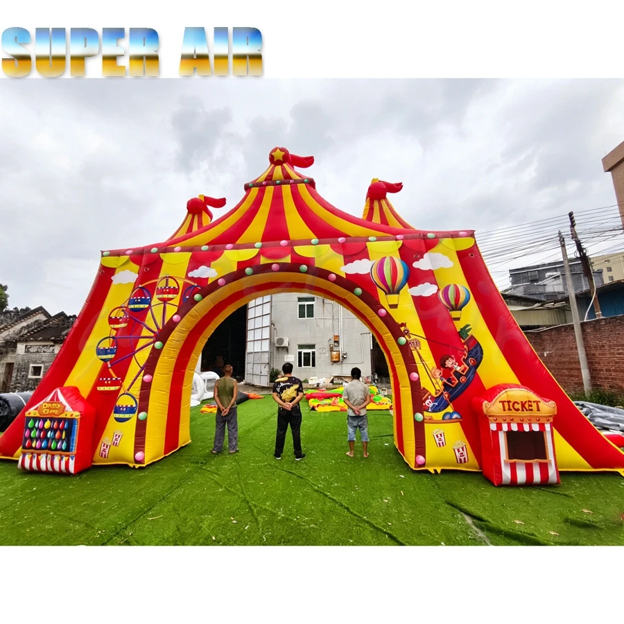 Colorful circus themed inflatable arch tent,Blow up carnival tunnel for party decorations
Colorful circus themed inflatable arch tent,Blow up carnival tunnel for party decorations
