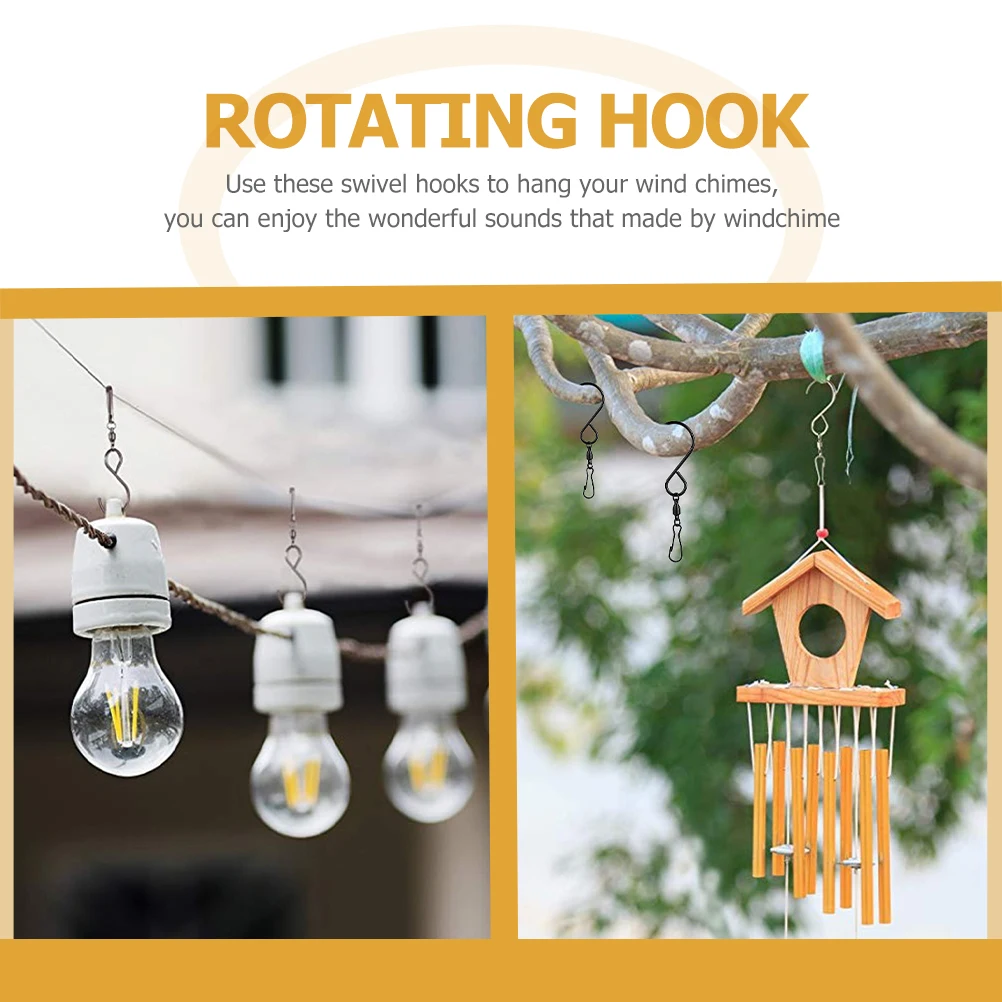 10Pcs Metal Swivel Hooks Stainless Steel Rotating Clips for Hanging Wind Chimes Bird Feeders Plants Indoor Outdoor
10Pcs Metal Swivel Hooks Stainless Steel Rotating Clips for Hanging Wind Chimes Bird Feeders Plants Indoor Outdoor
