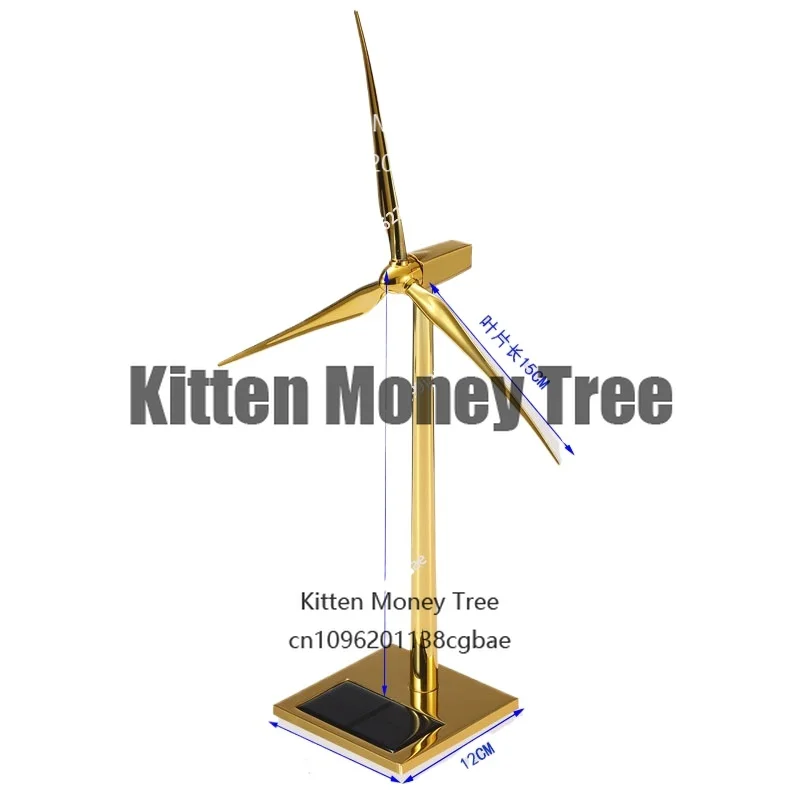 Solar Fan Model Gold Wind Turbine Windmill Promotion Wind Energy Industry Gift Office Ornaments
Solar Fan Model Gold Wind Turbine Windmill Promotion Wind Energy Industry Gift Office Ornaments