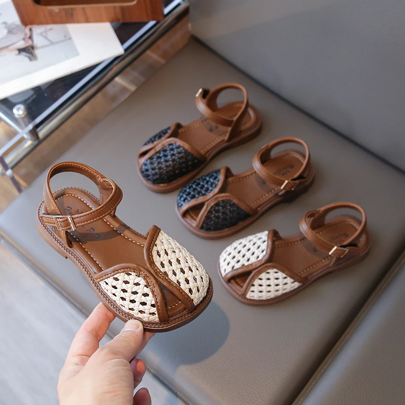Summer Baby Girls Woven Sandals Children Beach Shoes Toddler Kids Princess Shoes Anti Slip Soft Sole Babies Sandals Size 22-36
Summer Baby Girls Woven Sandals Children Beach Shoes Toddler Kids Princess Shoes Anti Slip Soft Sole Babies Sandals Size 22-36