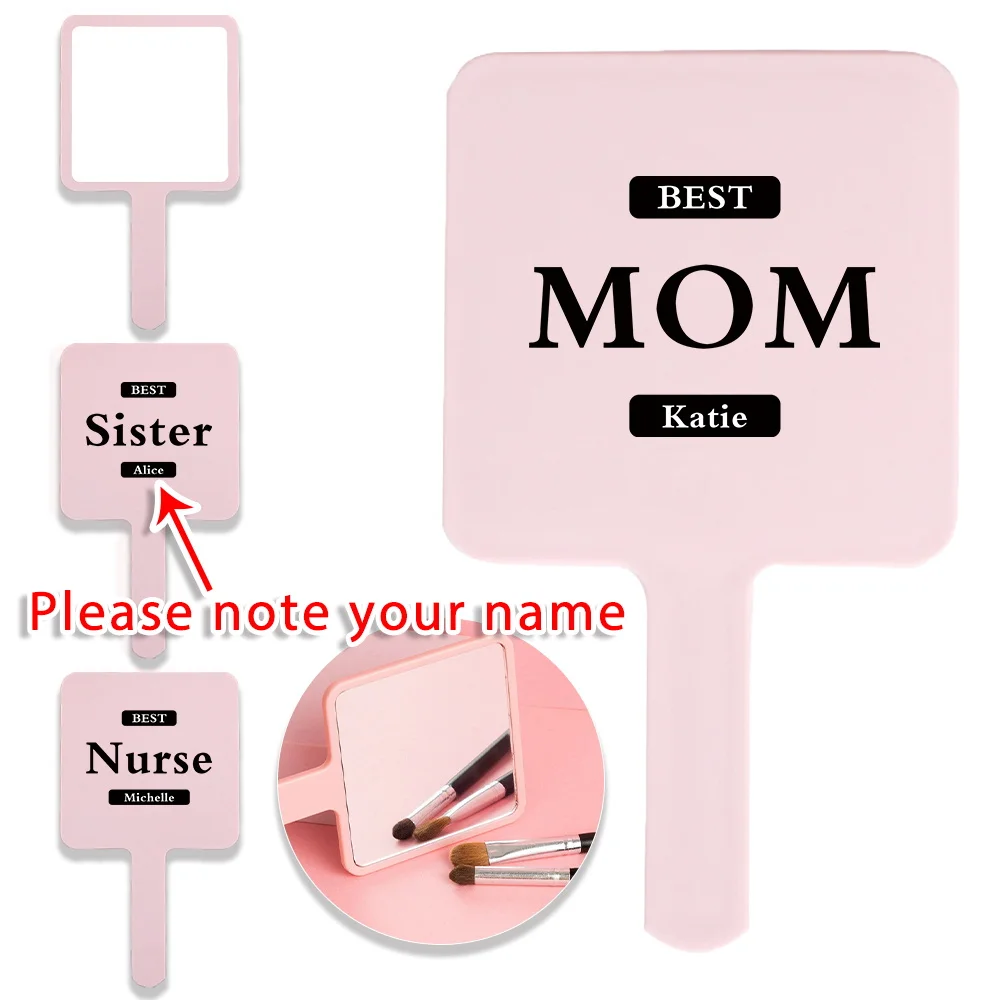 Customized Name Handheld Makeup Mirror Portable Vanity Mirror Personalized Compact Mirror Engraved Lightweight for Women Travel
Customized Name Handheld Makeup Mirror Portable Vanity Mirror Personalized Compact Mirror Engraved Lightweight for Women Travel