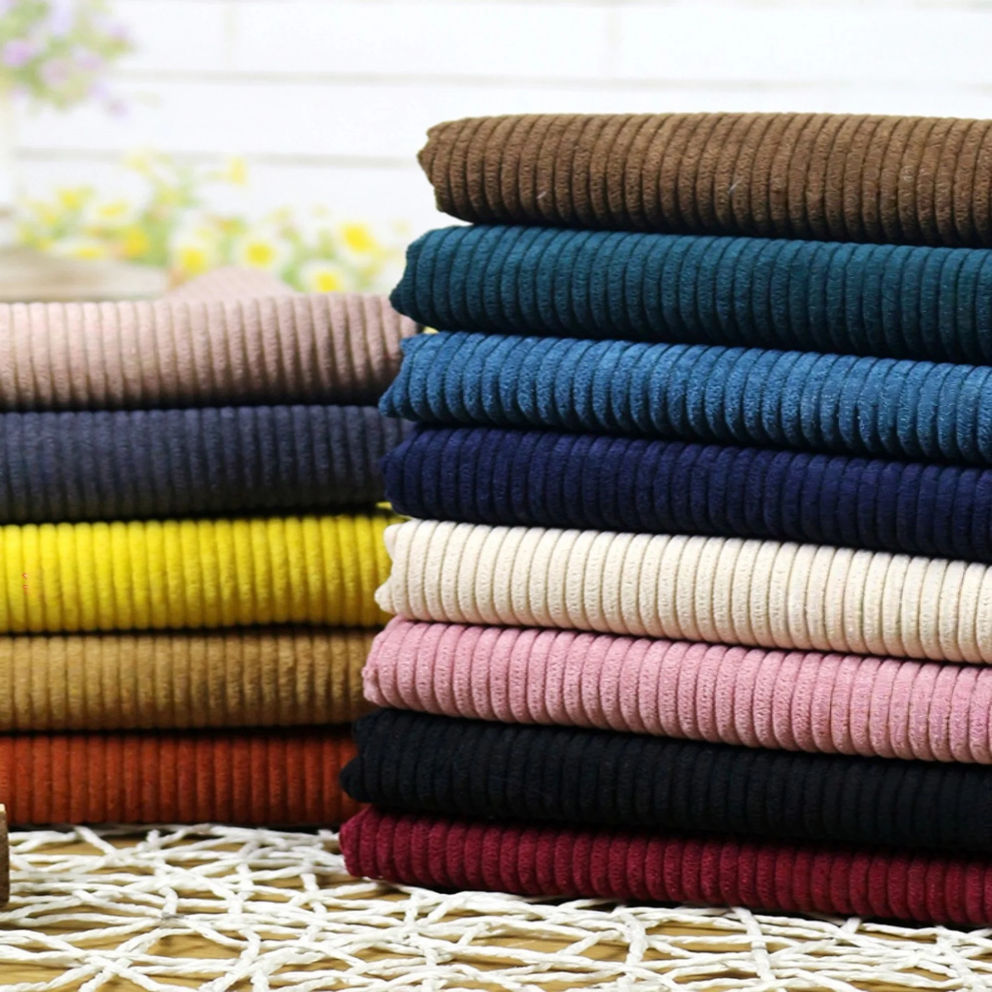 0.5meter Solid Color Corduroy Fabric Multi-Color Plain Crafts Fabric for Jacket Material Home Decor
0.5meter Solid Color Corduroy Fabric Multi-Color Plain Crafts Fabric for Jacket Material Home Decor