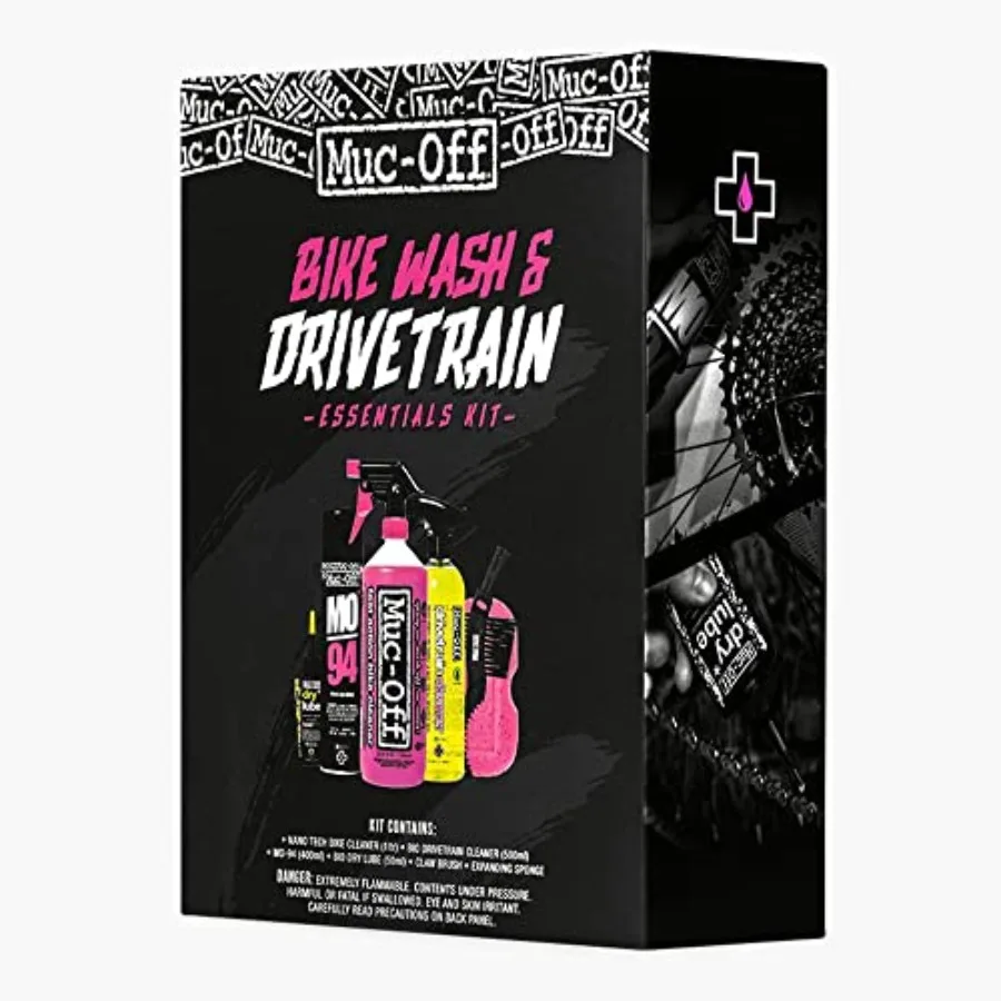 Bike Wash and Drivetrain Essentials Kit - Perfect to Clean Protect Your Bicycle Drivetrain - Includes Cleaner Lube and More
Bike Wash and Drivetrain Essentials Kit - Perfect to Clean Protect Your Bicycle Drivetrain - Includes Cleaner Lube and More