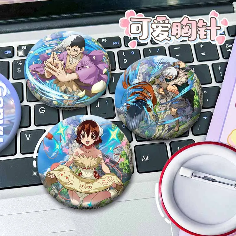 Anime Character Senku Ishigami Kohaku Gen Asagiri Badges Cartoon Role Chibi Round Brooch for Backpack Accessories Jewelry Pins
Anime Character Senku Ishigami Kohaku Gen Asagiri Badges Cartoon Role Chibi Round Brooch for Backpack Accessories Jewelry Pins
