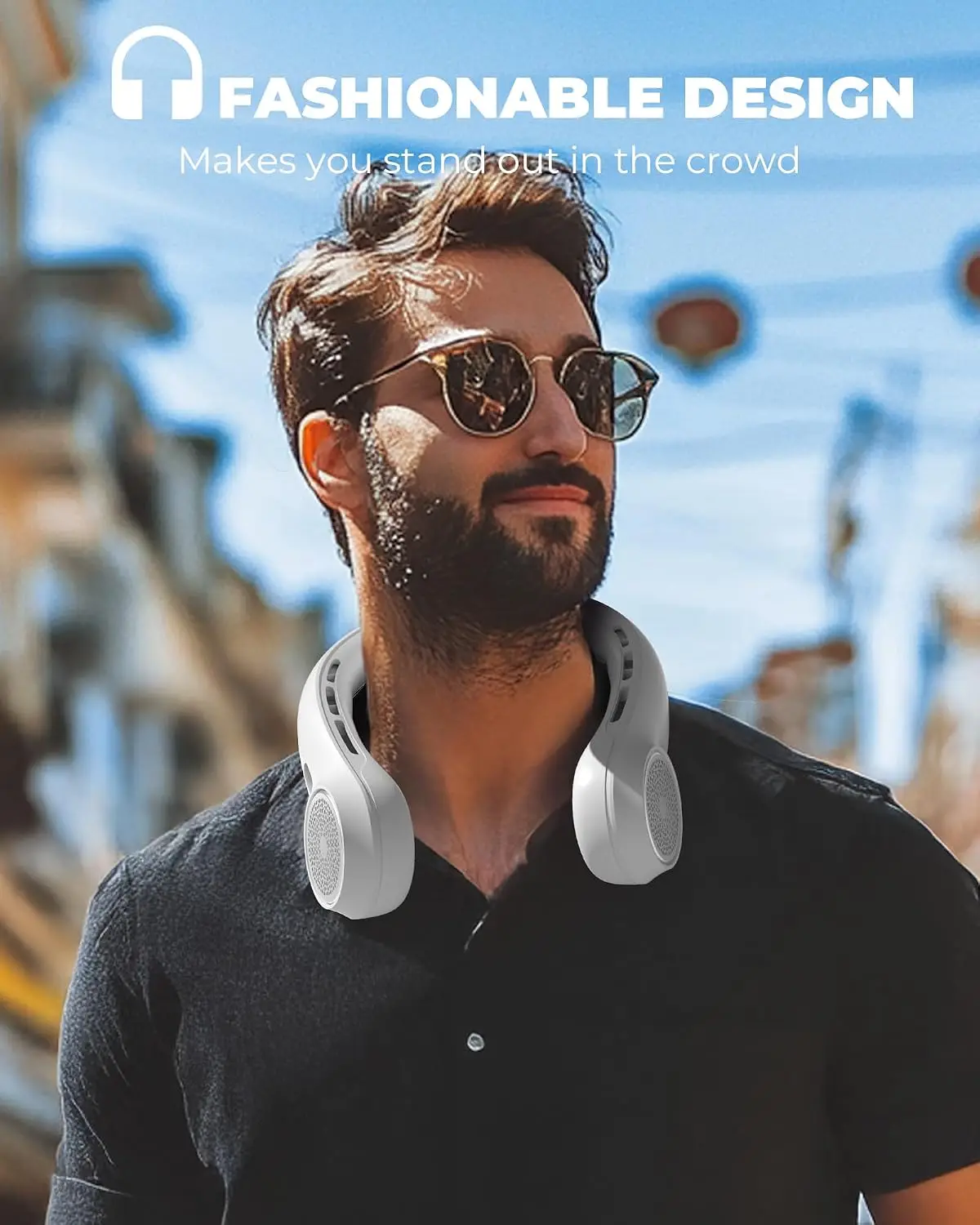 Neck Fan With 4000mAh Rechargeable Battery & LED Display, Portable Personal Cooler For Women/Men, 3-Speed Bladeless 360° Cooling
Neck Fan With 4000mAh Rechargeable Battery & LED Display, Portable Personal Cooler For Women/Men, 3-Speed Bladeless 360° Cooling