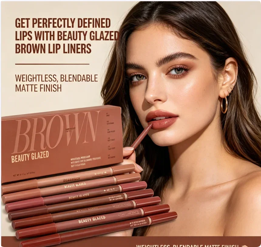 BEAUTY GLAZED 6Pcs Lip Liner Set Double Head Matte Long Lasting Nonstick Cup Easter Makeup Gift Box
BEAUTY GLAZED 6Pcs Lip Liner Set Double Head Matte Long Lasting Nonstick Cup Easter Makeup Gift Box