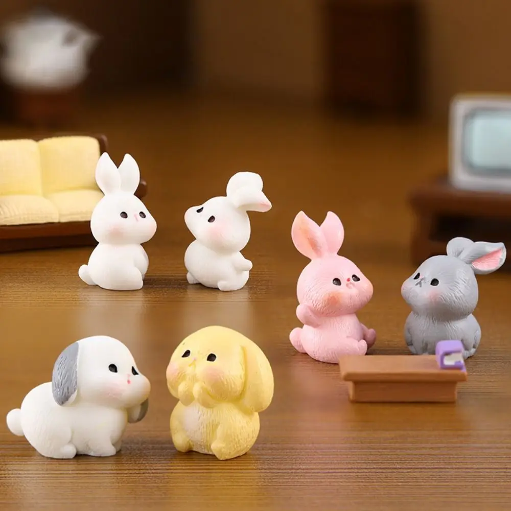 Creative Cartoon Mini Resin Rabbit Model Micro Landscape DIY Cute Rabbit Miniature Desktop Ornaments
Creative Cartoon Mini Resin Rabbit Model Micro Landscape DIY Cute Rabbit Miniature Desktop Ornaments
