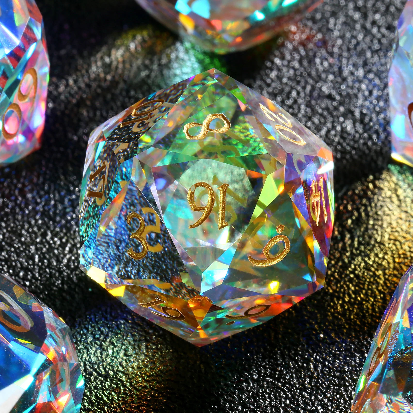 2025 Diamond-Cut Multi-Faceted Prismatic Glass D&D Dice Set 7PCs Custom RPG/MTG Gaming Accessories with Gift Box Wholesale & OEM
2025 Diamond-Cut Multi-Faceted Prismatic Glass D&D Dice Set 7PCs Custom RPG/MTG Gaming Accessories with Gift Box Wholesale & OEM
