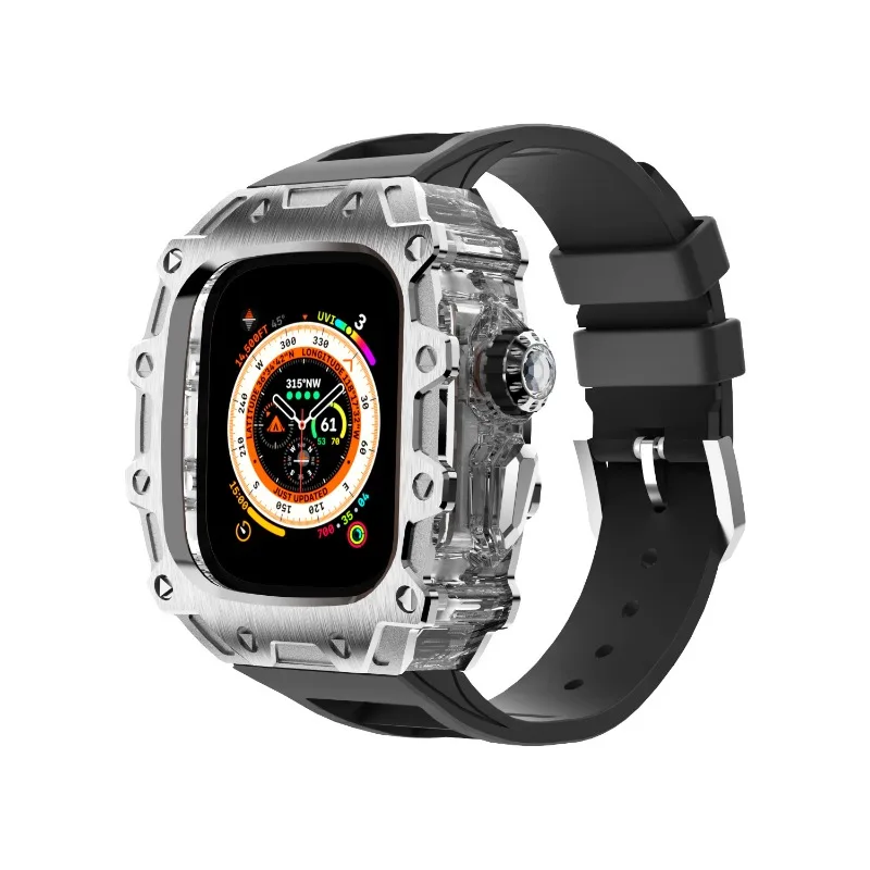 Zinc alloy transparent case, for Ultra 2 fluororubber watch, watch case
Zinc alloy transparent case, for Ultra 2 fluororubber watch, watch case