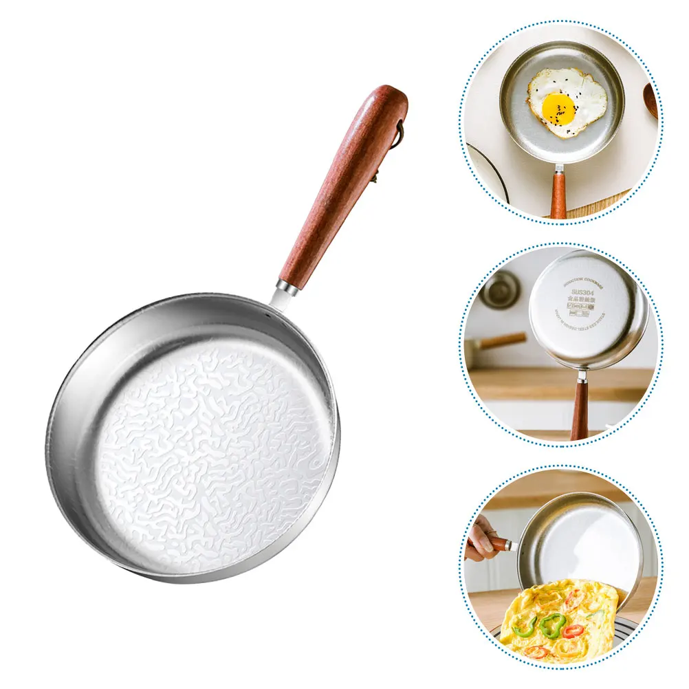 Korean Style 304 Stainless Steel Mini Frying Snowflake Pattern Non Coating Pan Coffee Warmer Butter Melting for Eggs
Korean Style 304 Stainless Steel Mini Frying Snowflake Pattern Non Coating Pan Coffee Warmer Butter Melting for Eggs