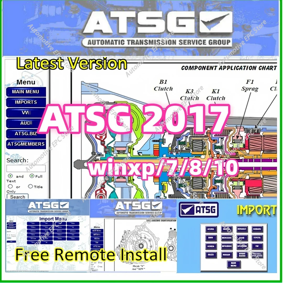 Программное обеспечение ATSG 2017, автоматические трансмиссии, сервисная группа, ремонт, ручная диагностика, автомобильный инструмент, обнаружение неисправностей
Программное обеспечение ATSG 2017, автоматические трансмиссии, сервисная группа, ремонт, ручная диагностика, автомобильный инструмент, обнаружение неисправностей