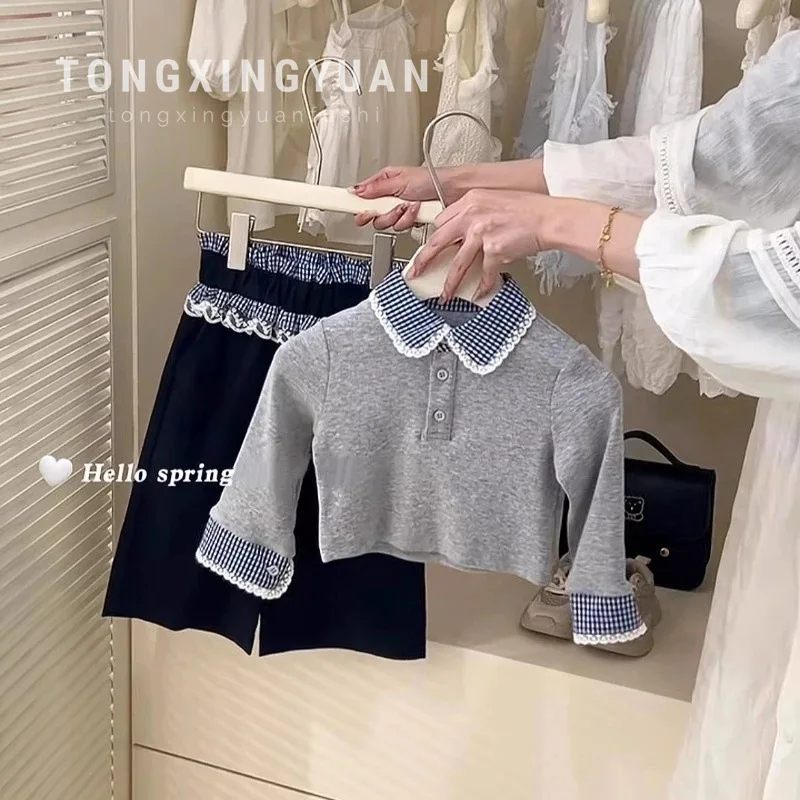 miuGirls' Plaid False Two-Piece Suit Design Sense Contrast Color Long SleevesTT-shirt Spring Suit
miuGirls' Plaid False Two-Piece Suit Design Sense Contrast Color Long SleevesTT-shirt Spring Suit