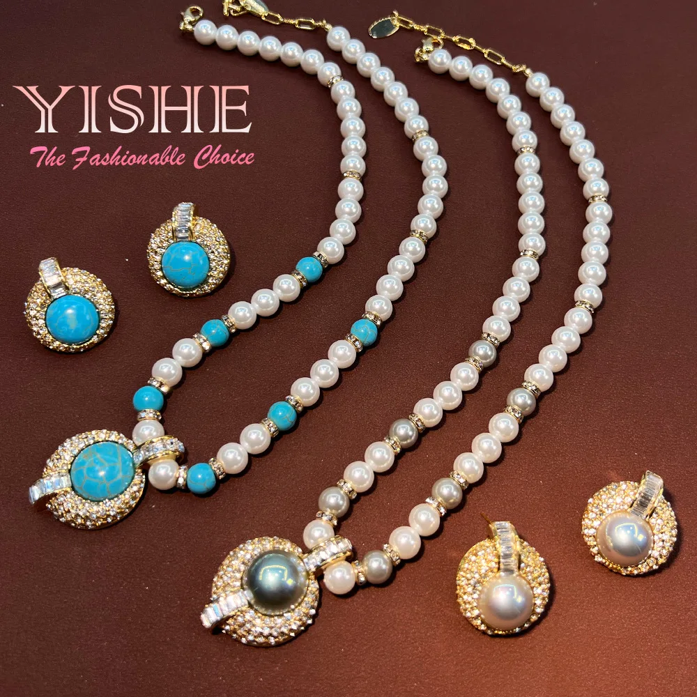 Ювелирные изделия Maillard с бирюзой и стразами, ручная работа, жемчуг, синяя серьга-гвоздик, ожерелье в стиле ретро, медь, посеребренные украшения
Ювелирные изделия Maillard с бирюзой и стразами, ручная работа, жемчуг, синяя серьга-гвоздик, ожерелье в стиле ретро, медь, посеребренные украшения