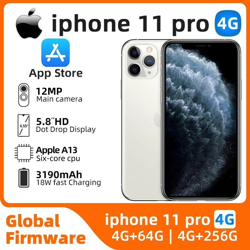 Apple iphone 11 Pro iOS 5,8 дюйма 256 ГБ ПЗУ Все цвета в хорошем состоянии Оригинальный б/у телефон
Apple iphone 11 Pro iOS 5,8 дюйма 256 ГБ ПЗУ Все цвета в хорошем состоянии Оригинальный б/у телефон