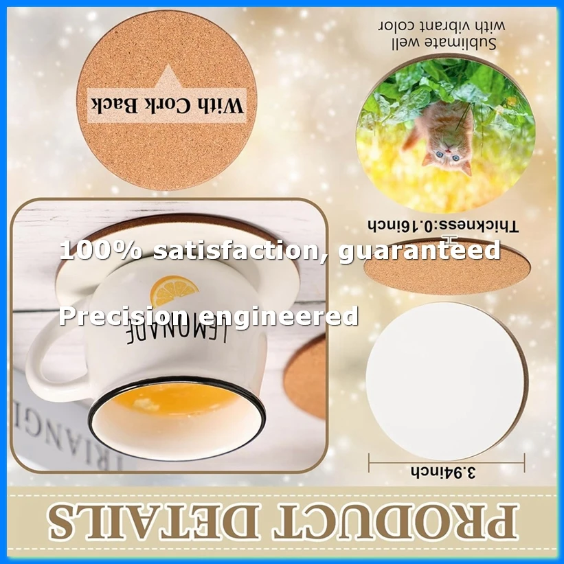 24 Pcs Sublimation Coasters 4 X 4 Inch Hardboard Coaster Cork and MDF Blank Coasters Sublimation Car Coasters-ABYS
24 Pcs Sublimation Coasters 4 X 4 Inch Hardboard Coaster Cork and MDF Blank Coasters Sublimation Car Coasters-ABYS