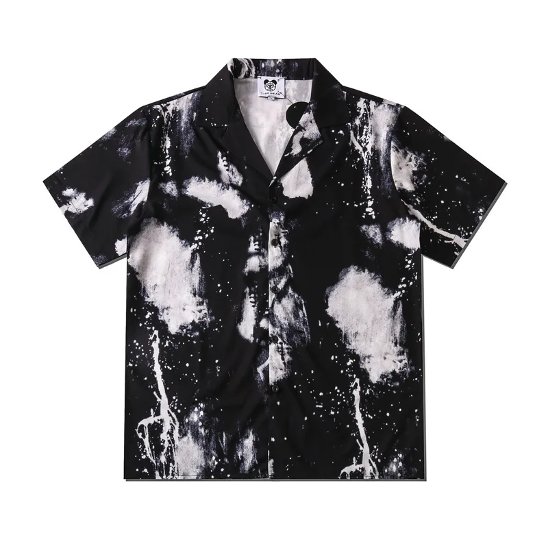 Summer New Mens Short Sleeve Hawaiian Beach Shirt Trendyol Men Oversize Vintage Splash Ink Art Black Shirts Street Chemise Homme
Summer New Mens Short Sleeve Hawaiian Beach Shirt Trendyol Men Oversize Vintage Splash Ink Art Black Shirts Street Chemise Homme