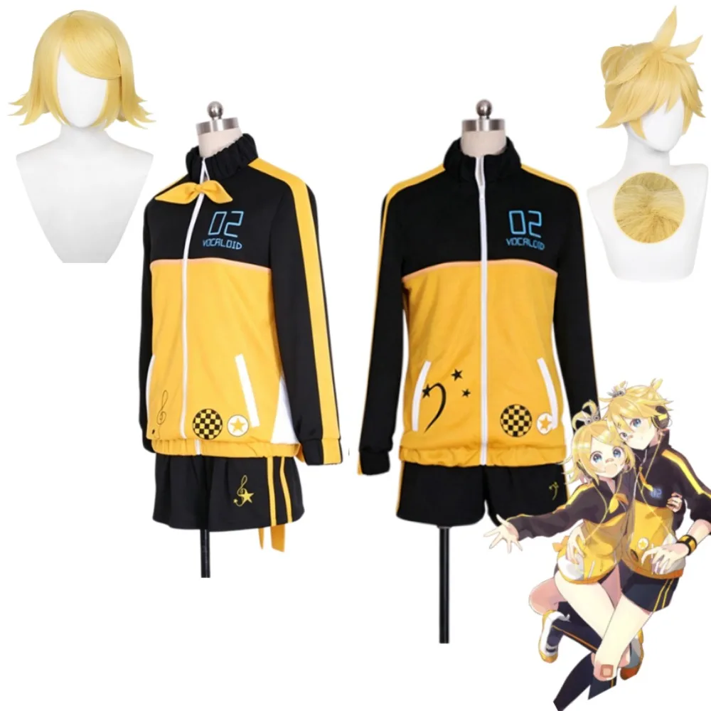 Lennn Rinnn Cosplay Costume Yellow Sports Tracksuit Full Set Casual Daily Wear Adult Unisex Halloween Comic Con Stage Outfit
Lennn Rinnn Cosplay Costume Yellow Sports Tracksuit Full Set Casual Daily Wear Adult Unisex Halloween Comic Con Stage Outfit