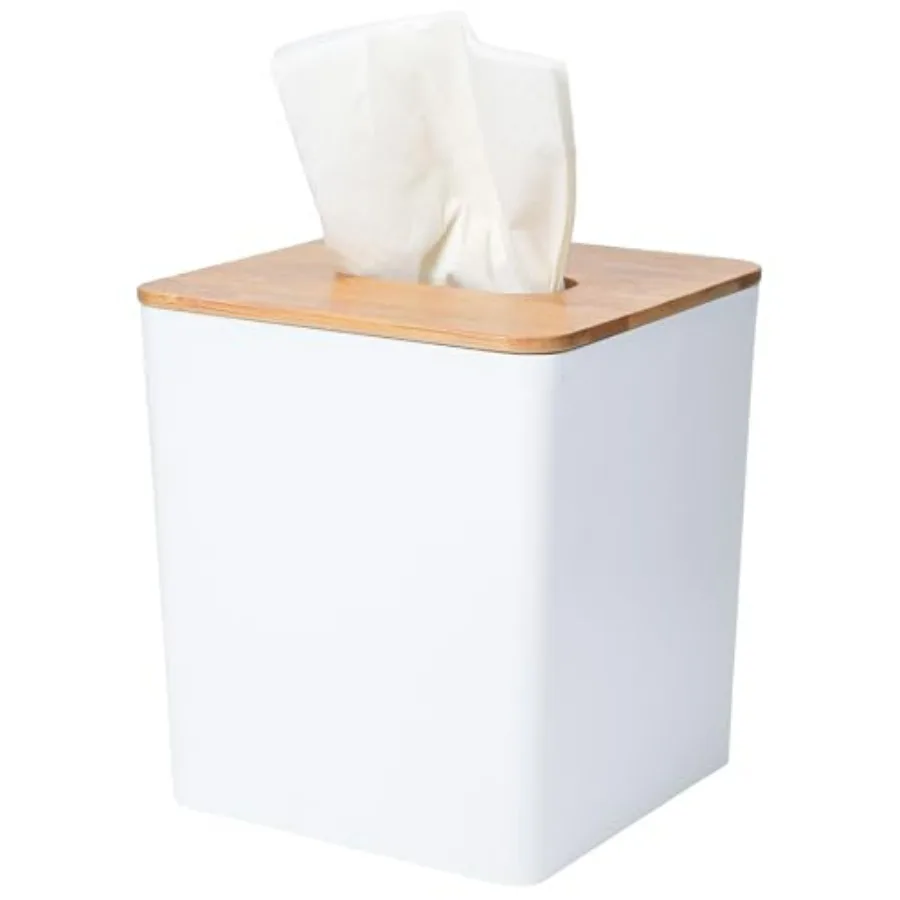 Tissue Box Cover Square, Tissue Box Holder with Bamboo Lid, Tissue Dryer Sheet Holder for Modern Farmhouse Boho Decor, 1 Pack,
Tissue Box Cover Square, Tissue Box Holder with Bamboo Lid, Tissue Dryer Sheet Holder for Modern Farmhouse Boho Decor, 1 Pack,