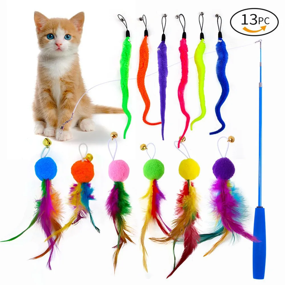 Wholesale Interactive Cat Toy Set Replaceable Feather Teasing Stick for Training Play Small Size Funny Style Made Pet Plush Rope
Wholesale Interactive Cat Toy Set Replaceable Feather Teasing Stick for Training Play Small Size Funny Style Made Pet Plush Rope