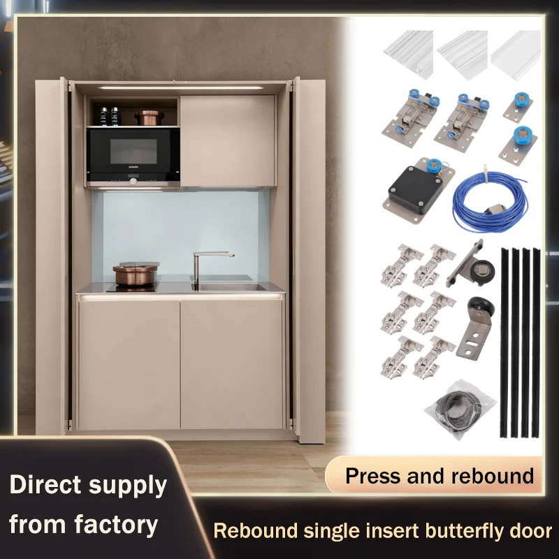 Push Open Butterfly Door Hinge Hardware With Concealed Track For Wardrobe Smooth Folding System Space Saving Cabinet Solution
Push Open Butterfly Door Hinge Hardware With Concealed Track For Wardrobe Smooth Folding System Space Saving Cabinet Solution