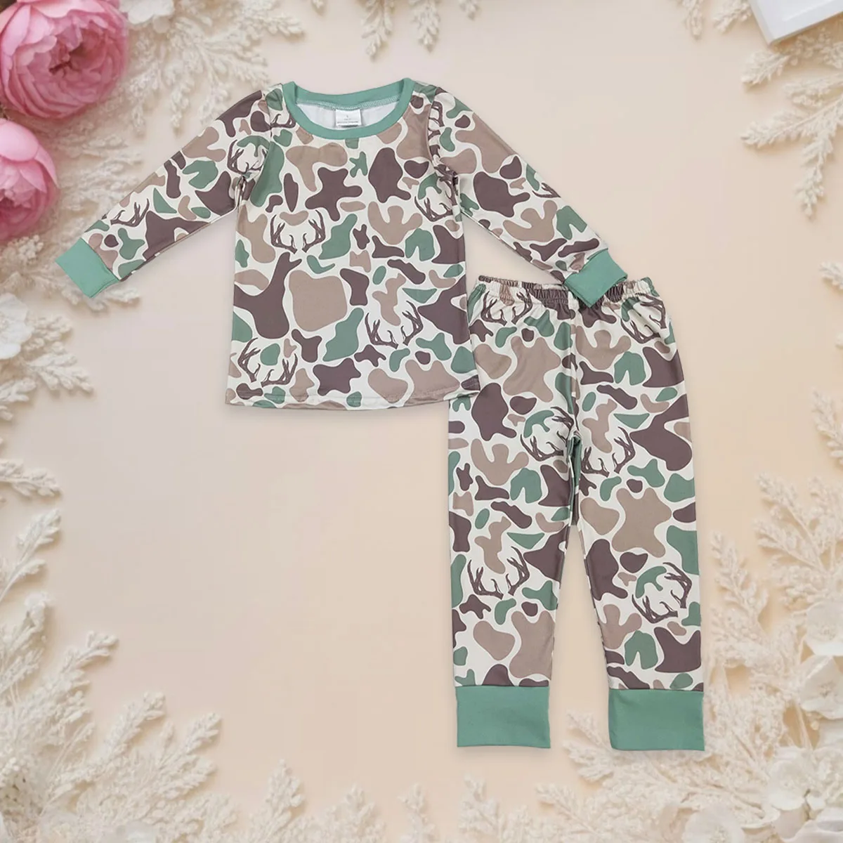 Baby Boy Long Sleeve Shirt Pants Infant Nightwear Children Kids Camo Deer Hunting Pajamas Set Toddler Outfit Clothing Wholesale
Baby Boy Long Sleeve Shirt Pants Infant Nightwear Children Kids Camo Deer Hunting Pajamas Set Toddler Outfit Clothing Wholesale